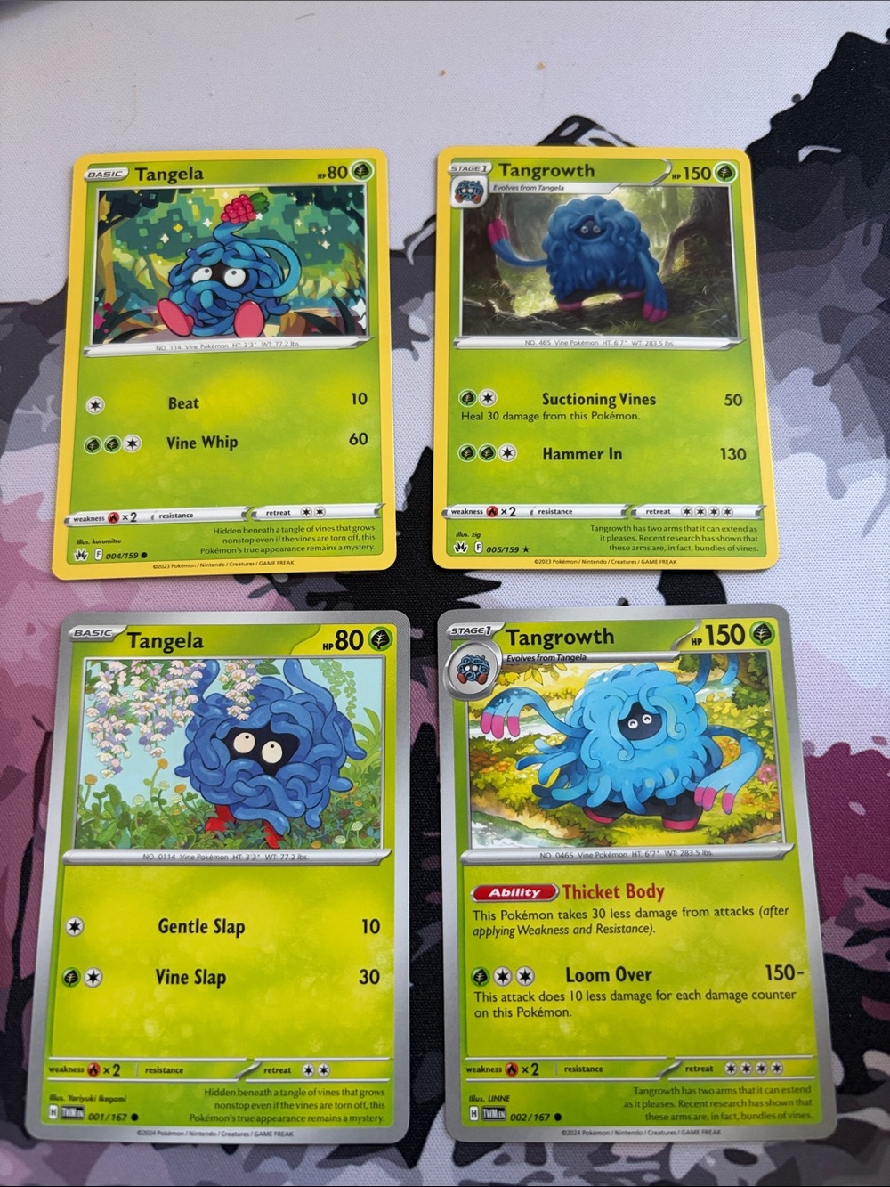 Tangela & Tangrowth Evolution Lot | Crown Zenith + Twilight Masquerade | ✨5/$25